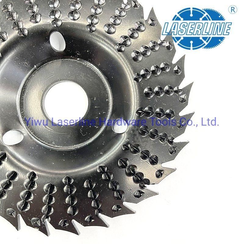 Hot-Selling 5inch Wood Rasp Saw Rotary Disc Bore Woodworking Grinding Wheel for Angle Grinder