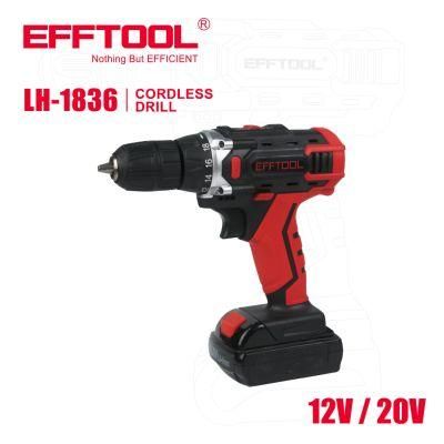 Li-ion Battery Efftool Cordless Drill Lh-1836
