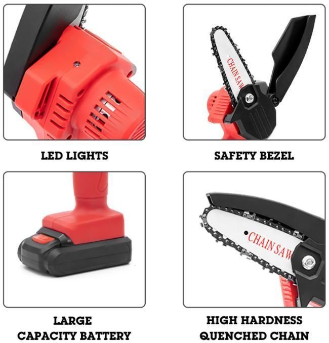 China Factory Cutting Machine 16.8V 1300mAh Li-ion Battery Disc 100mm Cordless Chain Saw Electric Tool Power Tool