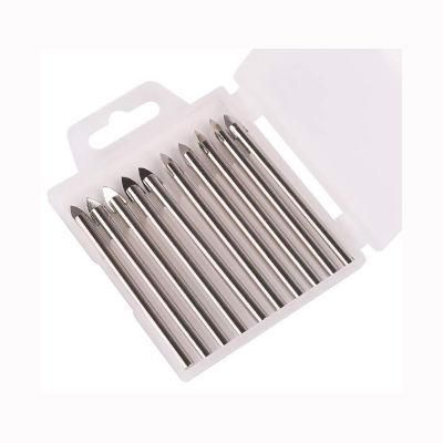 10PCS Spear Point Head Ceramic Marble Tile Glass Drill Bit