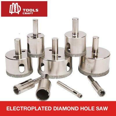 9PCS Diamond Hole Saw Drills Set Extractor Remover Tools for Glass Ceramics Porcelain Ceramic Tile