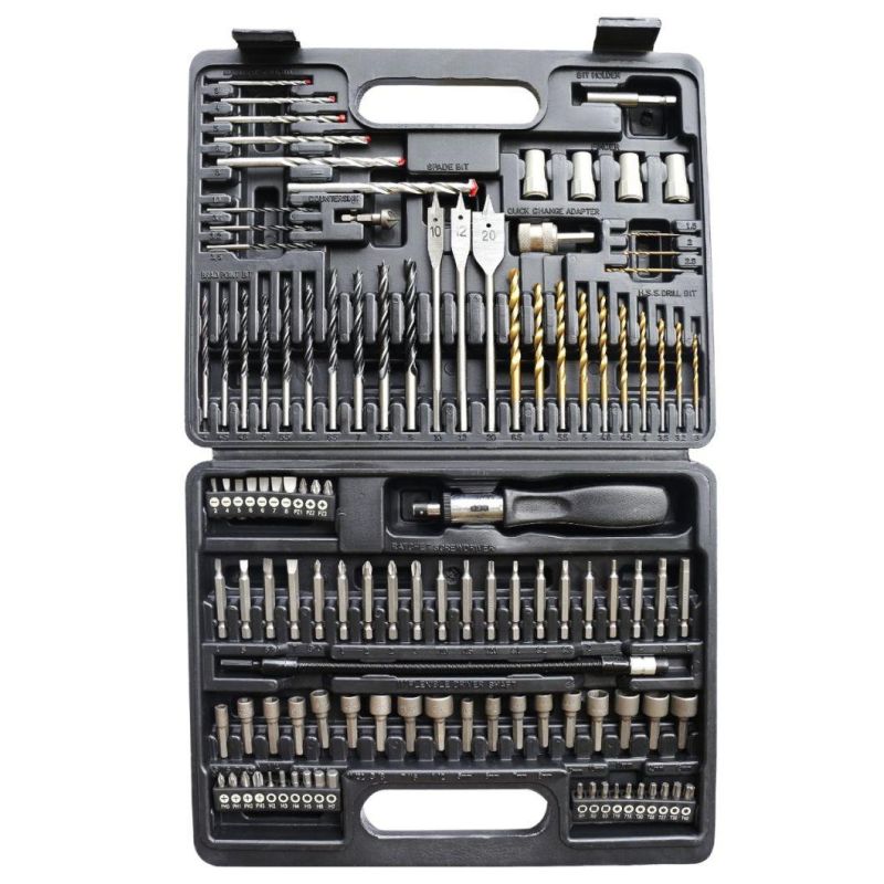 Professional Tool Set 113PCS Drill Bits & Power Tools Accessory Kit
