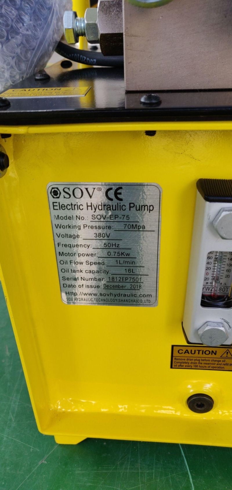 Electric Hydraulic Pump of High Pressure Pump