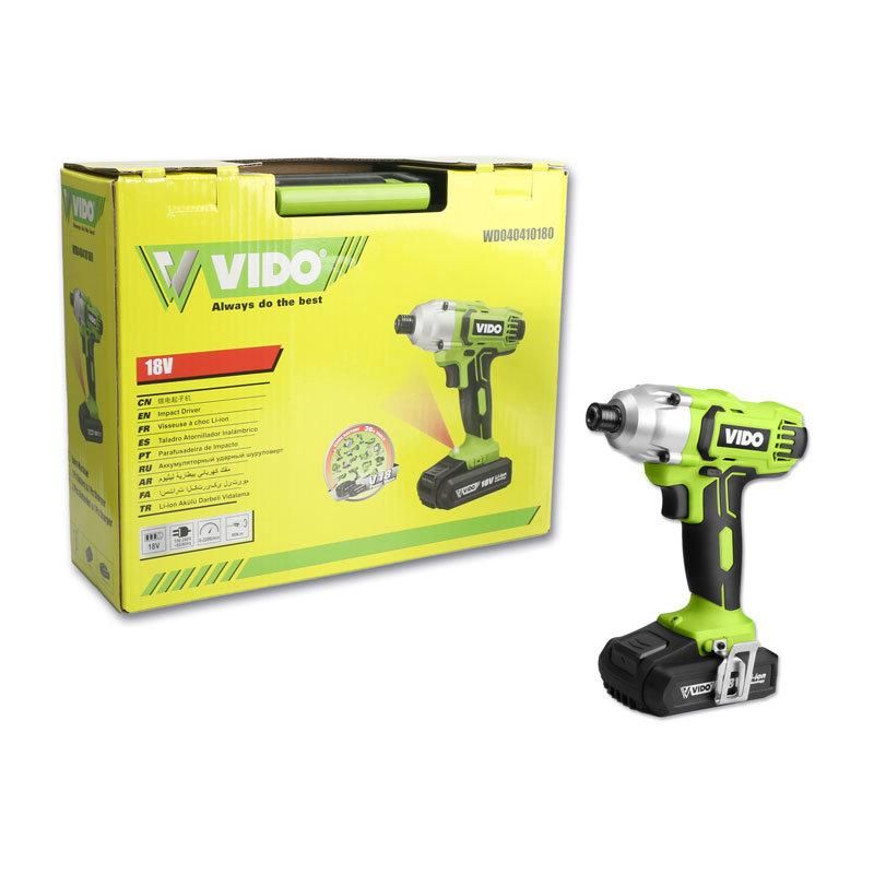 Vido Portable 1/4" 18V Cordless Impact Driver