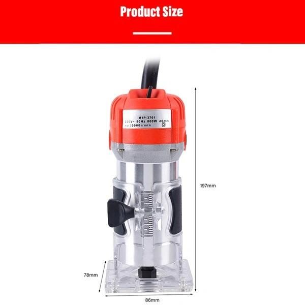 Woodworking Electric Trimmer Wood Milling Engraving Several Slotting Trimming Machine
