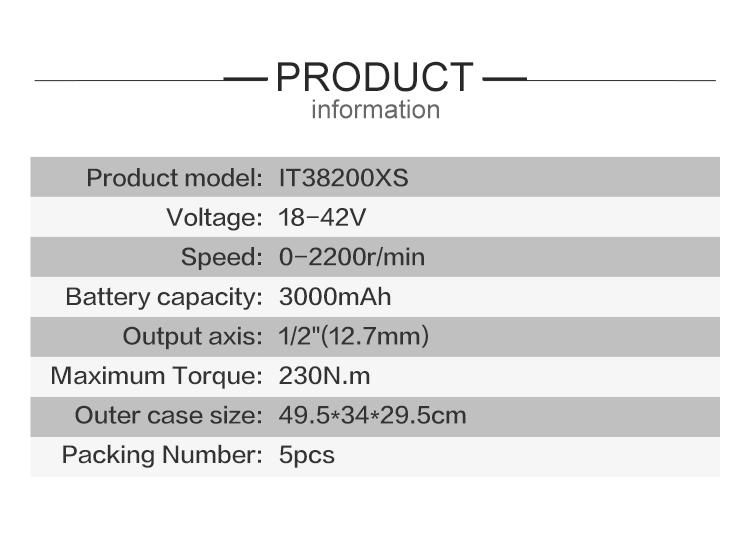 Cordless Impact Wrench 8200X