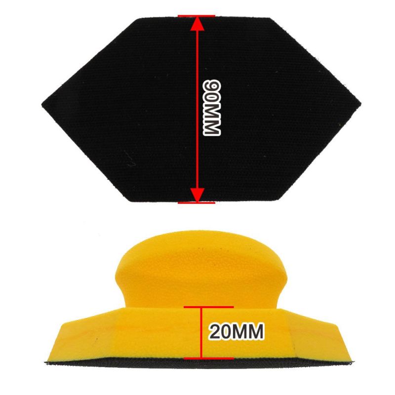 Cross-Border Supply 150*90mm Manual Diamond Polishing Disc Self-Adhesive Back Velvet Sandpaper Polishing Disc for Car Cleaning
