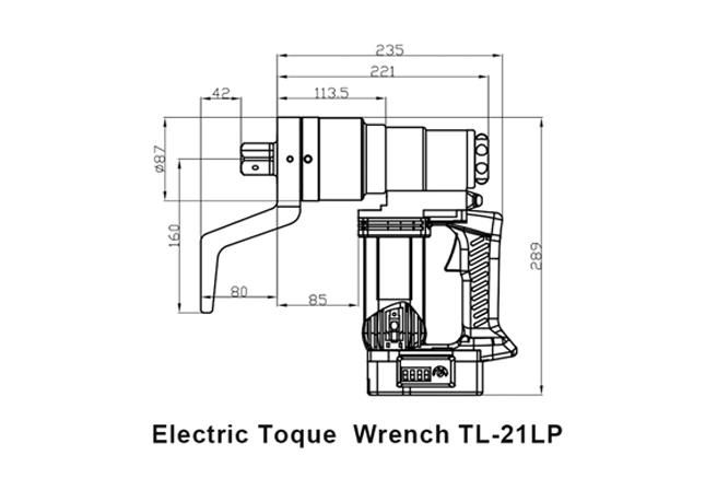 Electric Adjustable Torque Wrench Tl-21lp, Suitable Bolt: 1-1/8 "1-1/4"
