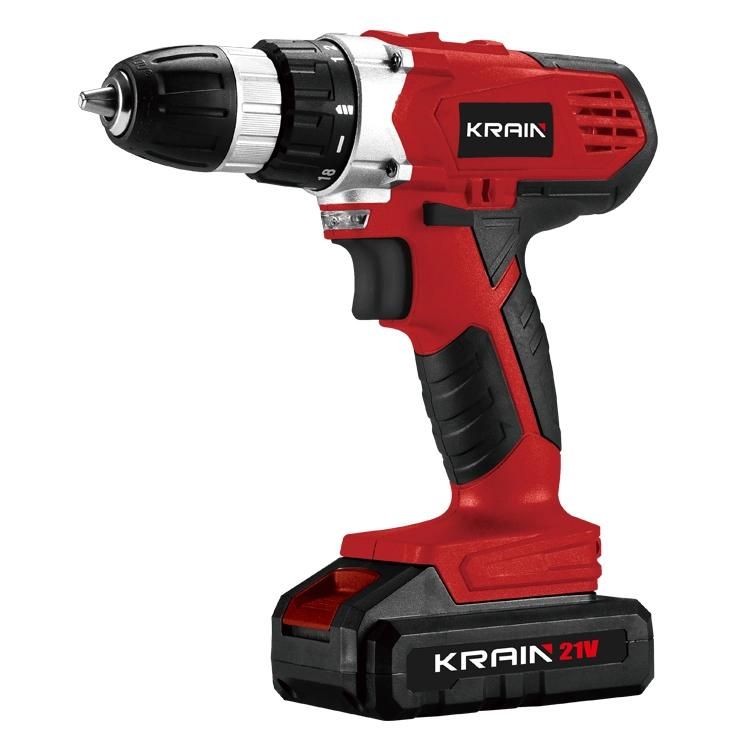 21V Lithium Cordless Drill Double Speed and Variable Speed