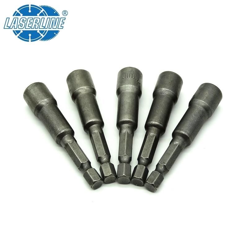 Hexagonal Magnetic Nut Setter Socket 1/4" Shank