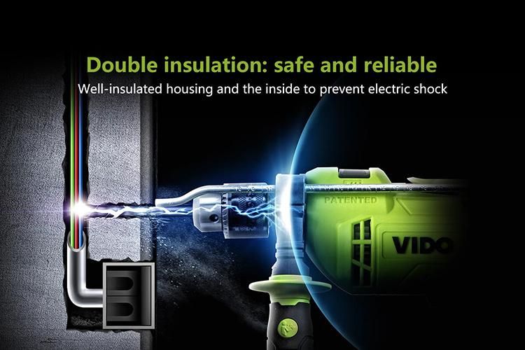 Vido Handheld 13mm Chuck Variable Speed China Impact Drill