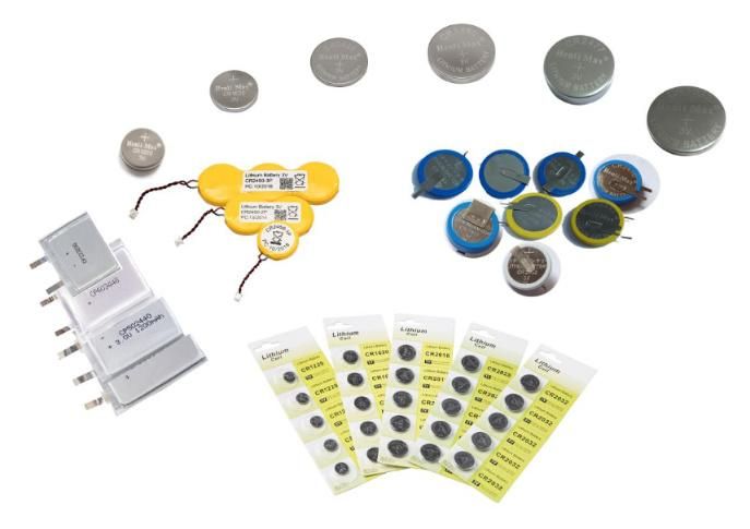 Various Models of Button Batteries with RoHS Certification