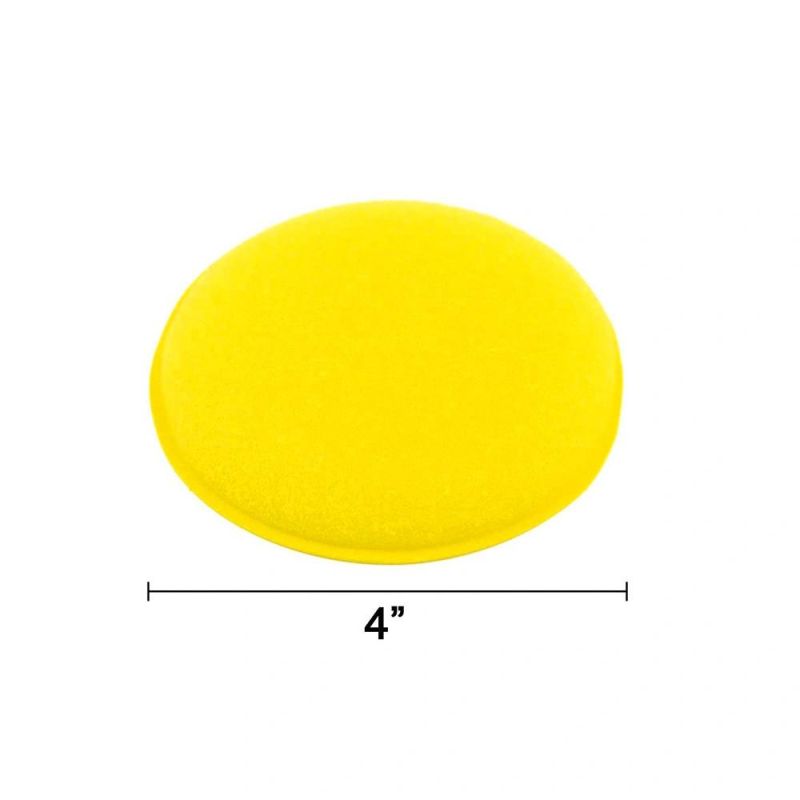Cross-Border Car Waxing Sponge Round 4 Inch 100mm Cleaning Soft Foam Detail Sponge Tool