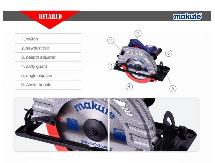 235mm 2200W Circular Saw with Soft Grip Handle