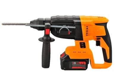 26mm Useful and Powerful 21V Li Ion Cordless Brushless DC Rotary Hammer