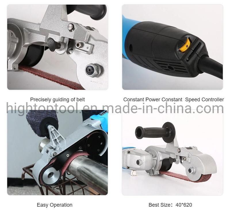 Metal Stainless Steel Pipe Tube Surface Finishing Belt Sander Polisher Grinder Sanding Polishing Machine