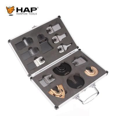 13PCS Aluminium Case Oscillating Multi Tool Blade Set