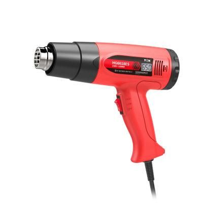 Hg6618es 1800W 50 to 550 Degree Temperature Adjustable Digital Display Handhold Hot Air Sealing Heat Guns for Mobile Repair