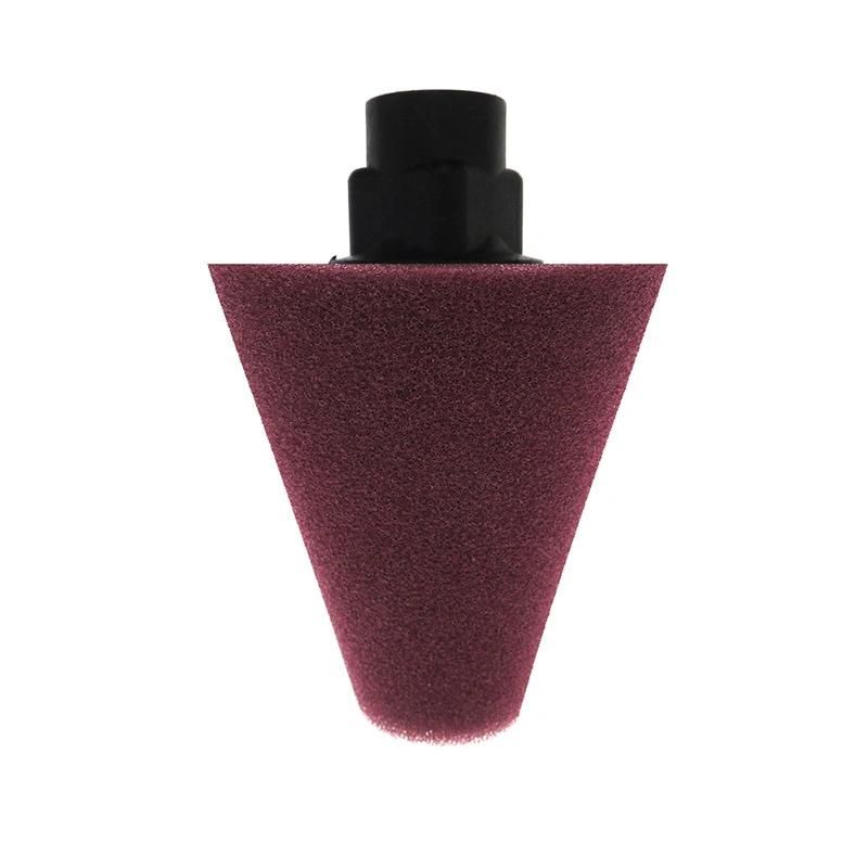Cross-Border Supply 75mm Jujube Red Car Wheel Sponge Brush Polishing Disc Wheel Steel Ring Waxing Sponge Wheel