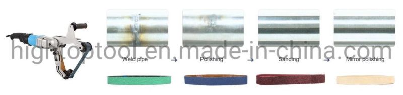 Long Arm Metal Stainless Steel Pipe Tube Surface Finishing Belt Sander Polisher