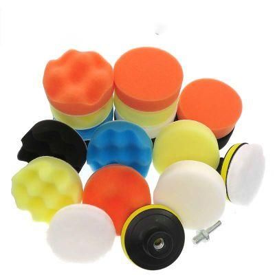 Cross-Border Supply 3-Inch 20-Piece Car Polishing Sponge Car Beauty Cleaning Waxing Polishing Car Wash Sponge