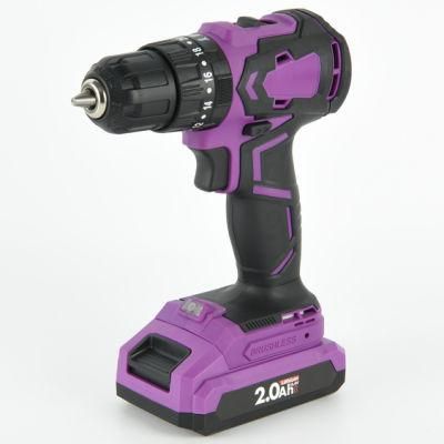 Easun 20V Industrial Lithium Brushless Impact Hammer Drill 2.0/4.0Ah DK05BL 10mm 45N.m