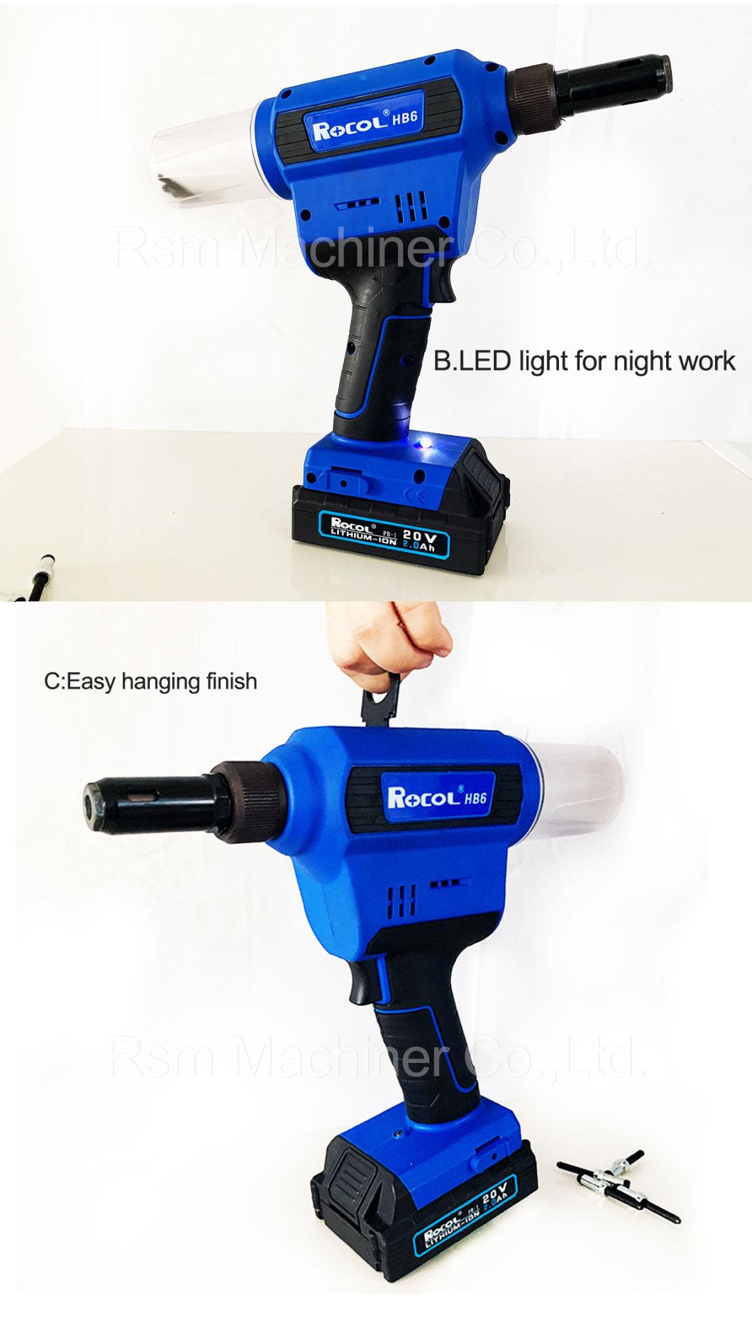 Provide 1 Hour Fast Charging Lithium Battery Bom Rivets Tool