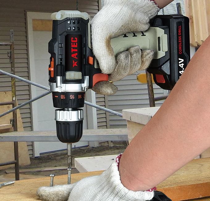 12V Rechargeable Electric Hand Power Tools Cordless Drill (AT7512)