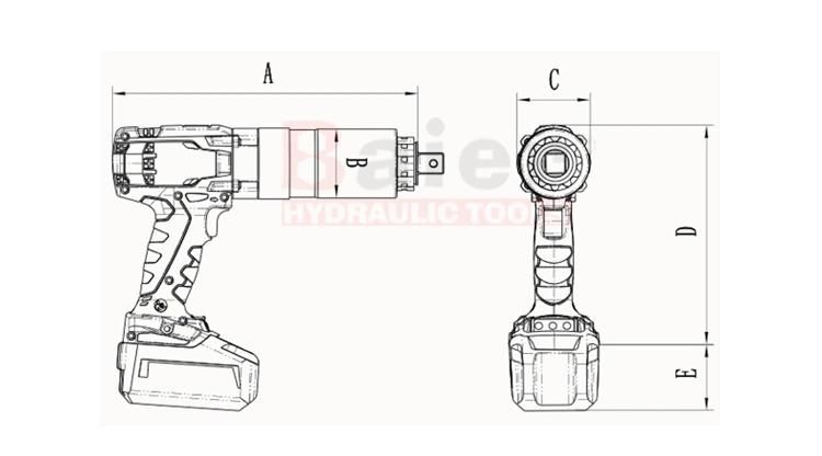 Rechargeable Battery Torque Wrench Battery Nut Runner Electric Torque Gun