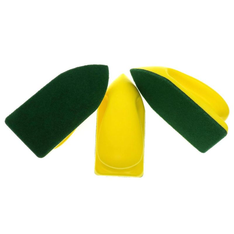Cross-Border Supply 55*120mm Car Nano Cleaning Brush Green Velvet Polishing Disc Car Seat Glass Cleaning