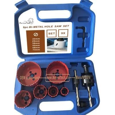 9PC Bimetal Hole Saw Kit,Power Tools,Drill Bits