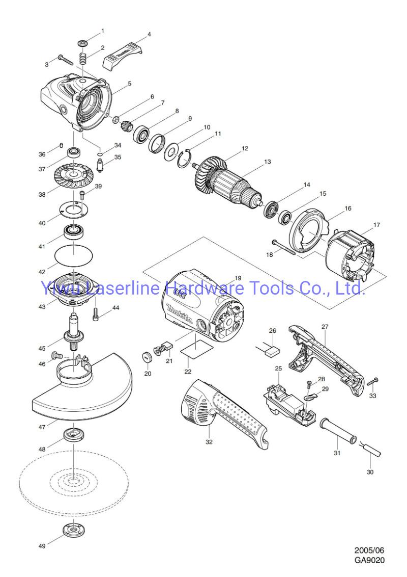 Original Makita Armature for Ga7020/Ga9020 Spare Parts