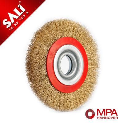 180mm 7&quot; Crimped Circular Steel Wire Brush for Surface Polishing