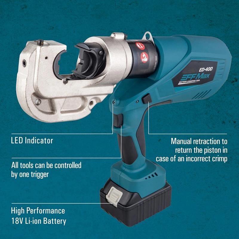 ED-400 The Fastest and Most Reliable Battery Powered Crimping Tool