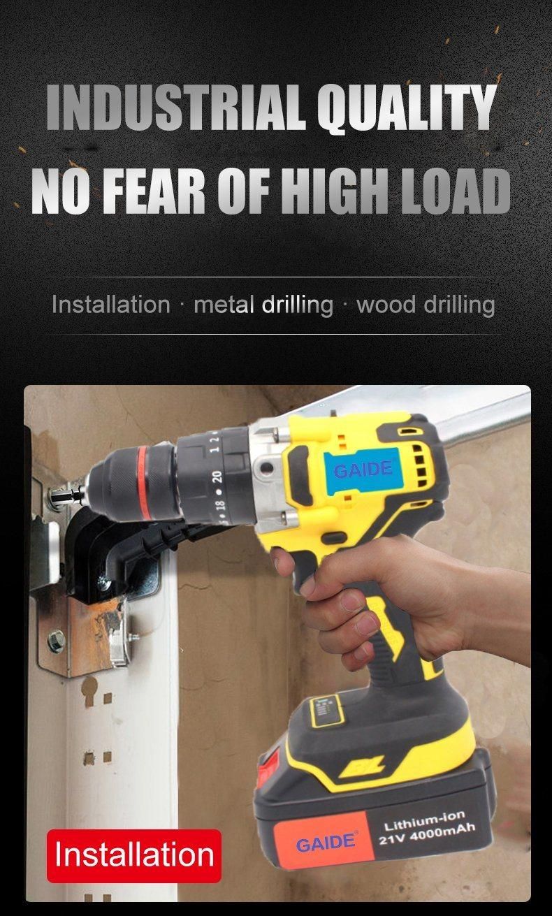 Light and Compact Design Impact Drill Cordless Brushless