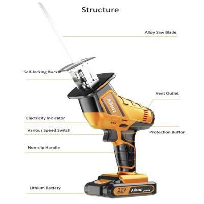 High Power Cordless Mini Electric 18V Reciprocating Saw