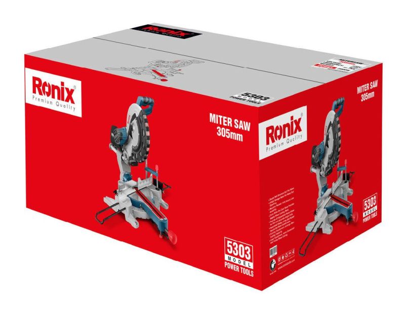 Ronix Wood Working Machine Model 5303 220V 305mm 2000W Wood Sliding Miter Saw