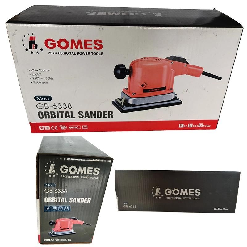 Elektrischer Schleifer Orbit Brushless Red Electric Induction Power Polishing Woodworking Flap Machinery Tool Wood Orbital Sanding Sander