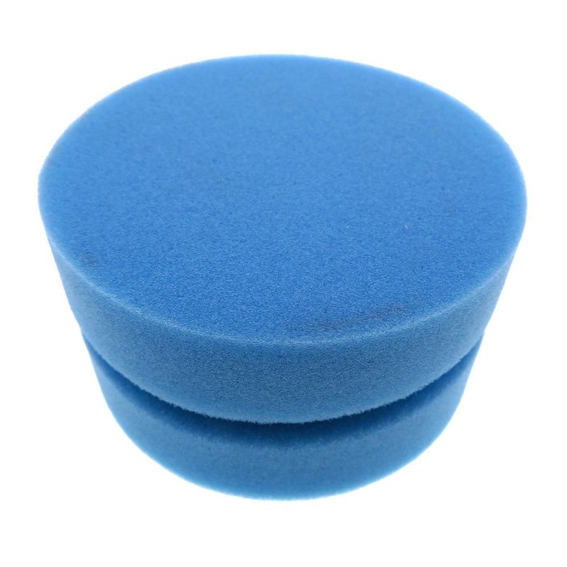 Cross-Border Supply 90mm Blue Car Polishing and Waxing Sponge Car Cleaning Sponge Car Beauty Sponge