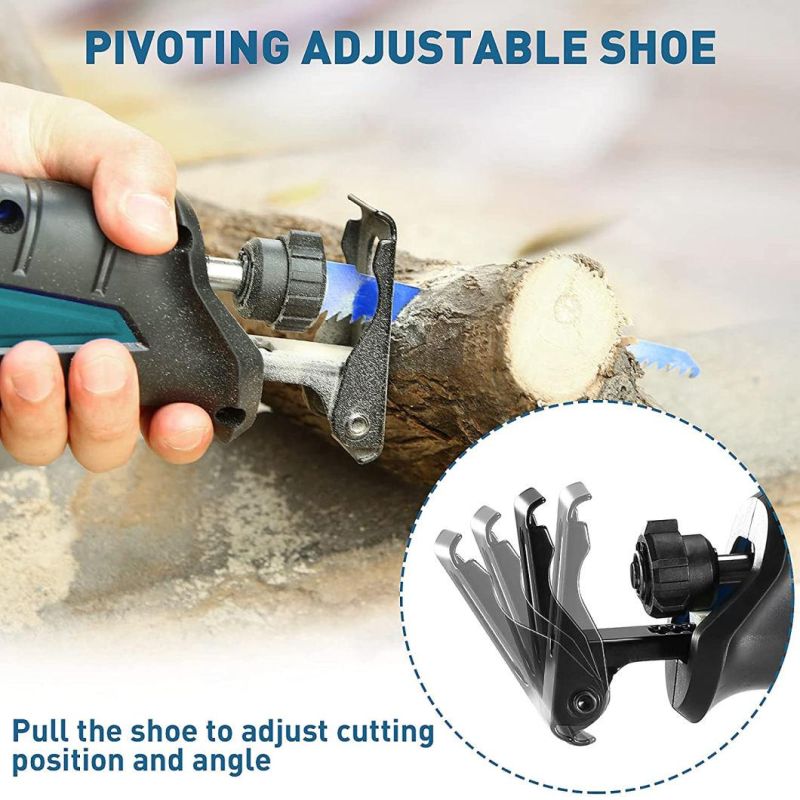 18V Cordless Garden Power Tools Saw 0-3000rpm Variable Speed Electric Reciprocating Saw, Ideal for Wood and Metal Cutting (CDRS010)