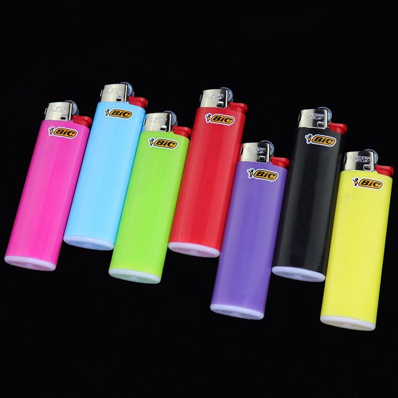 French Brand Flint Grinding Wheel Lighter Bic Bick J3 Paper Plastic Disposable Gas Lighter