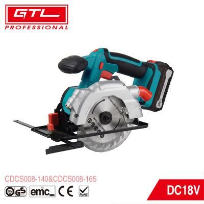 Portable Electric Wood Saw 18V Cordless Circular Saw with Build-in Laser