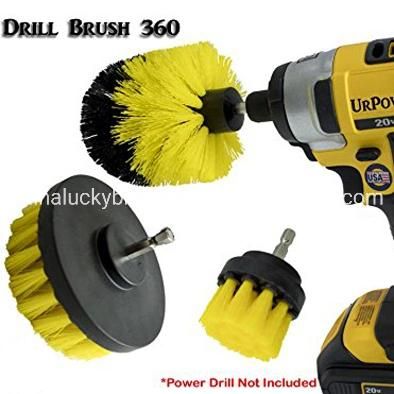 PP Drill Brush Popular 360 Drill Brush/Car Hub Cleaning Brush /Cleaning Set Brush for Electric Tool (YY-821)
