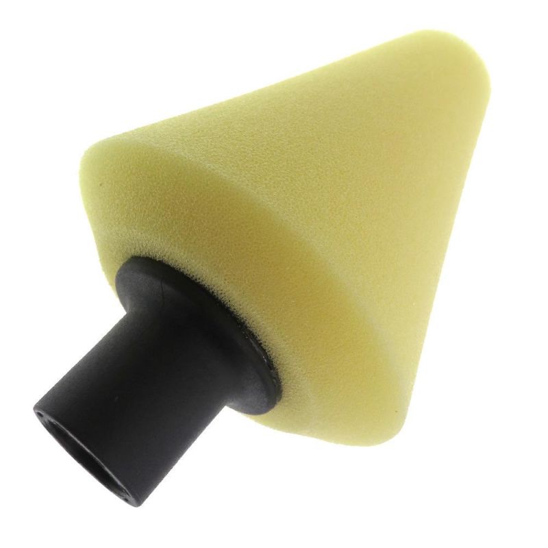 Cross-Border Supply 70mm Yellow Chamfered Cone Car Polishing Sponge Car Wheel Cleaning Car Wash Sponge Brush