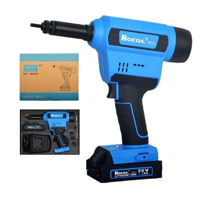 High Quality Electronic Adjustment Stroke Handheld Battery Rivet Nut Tool