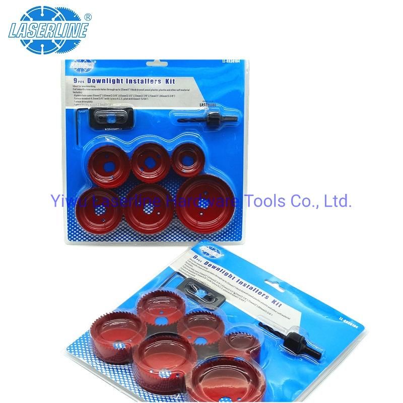 9PCS Wood Hole Saw for Woodworking Combination