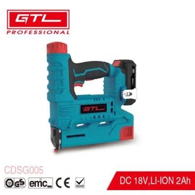 Lithium Battery Cordless Staple Nail Gun for 32mm Nail &amp; 25mm Staples for Woodworking, Home Improvement (CDSG005)