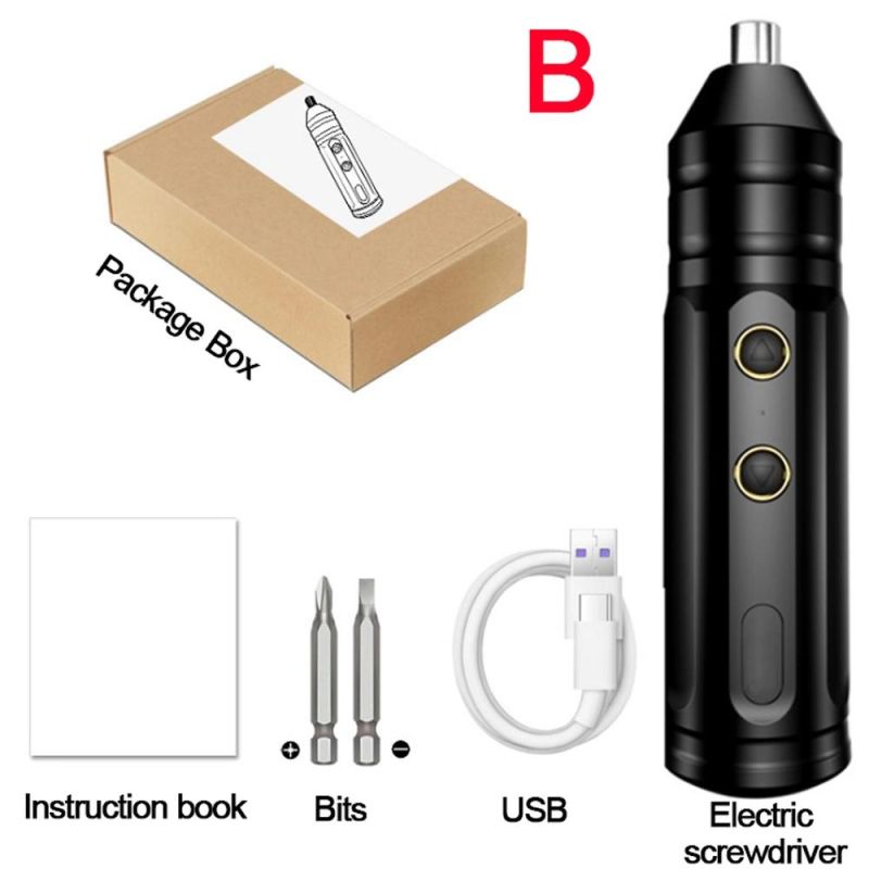 Mini Multi Function USB Charging 3.6V Electric Drill Cordless Electric Screwdriver Set