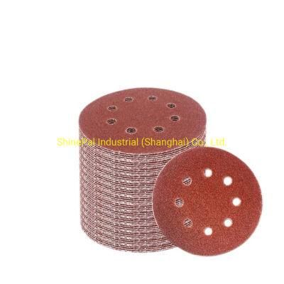 Hot Selling Wood Sanding Disc 5 Inch Sandpaper 125mm Sanding Discs Dry Use Lining Disc Multi Hole Sand Paper