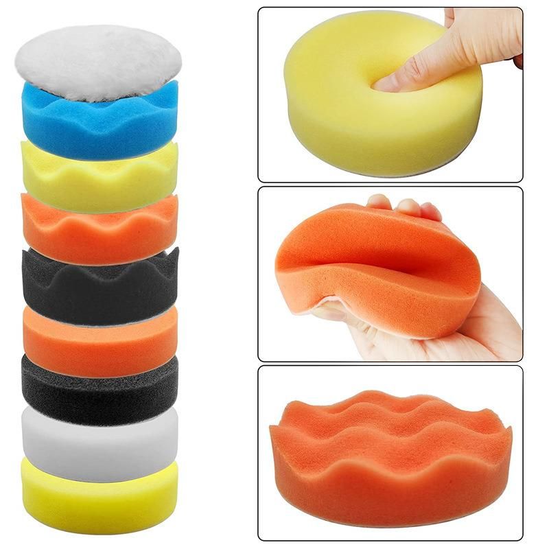 Cross-Border Supply Car Beauty Cleaning Tool 27 Sets of Polished Waxing Sponge PP Wire Drill Brush Head Spot
